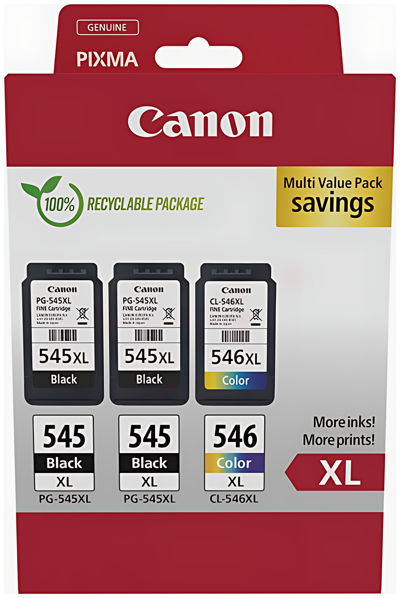 Canon PG-545XL+CL-546XL mit erweiterten Varianten